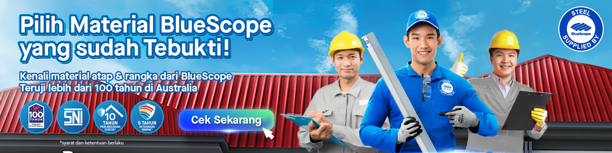 Steel Supplied By BlueScope - Pariwara Slider Banner