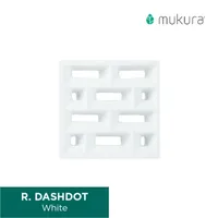 Foto dari produk Roster Mukura 20 x 20 Dashdot White