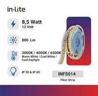 Foto dari produk Lampu & Armatur  In-Lite Led Strip Flexi Strip / INFS014 3000K IP65