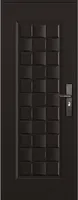 Foto dari produk Pintu Besi/Baja Decha Door Eco 03.06 - 90 X 210, Black Wallnut