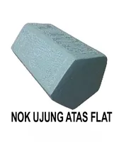 Foto dari produk Aksesoris Atap Mutiara Nok Ujung Atas Flat ABC Cat Air - Hitam