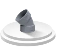 Foto dari produk Pipa PVC Wavin Elbow 45 Derajat Tipe D 4" PVC+