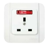 Foto dari produk Outlet Listrik Broco Stop Kontak AC GALLEO 3PIN G155-55S Putih