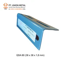 Foto dari produk Besi Profil Union Metal Siku Lubang QSA 80 (38 x 38 x 1.8mm) - 3 meter