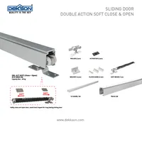 Foto dari produk Aksesoris Pintu Jendela Dekkson Sliding Rail DBL ACT Soft (Close+Open) SCO 8020 2M