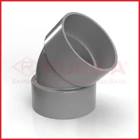 Foto dari produk Aksesoris Pipa Rucika PVC Elbow 45 Derajat 5" Tipe D