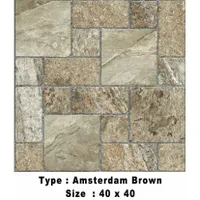 Foto dari produk Keramik Perfecto Amsterdam - 40x40, Brown
