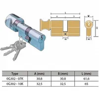 Foto dari produk Kunci Kenari Djaja Kunci KNOB CYLINDER CISA OG302-10K US14