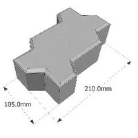 Foto dari produk Paving Block BJS Zigzag K300 8 cm