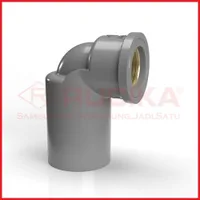Foto dari produk Aksesoris Pipa Rucika PVC Faucet Elbow With Metal Insert  1/2" Tipe AW