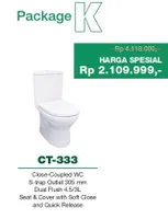 Foto dari produk PROMO Closet Duduk Wasser  CT-333