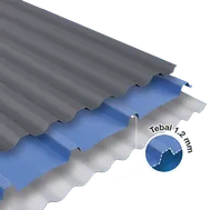Foto dari produk Atap uPVC Rooftuff SL Roma Panjang 6 m - Grey
