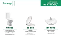 Foto dari produk PROMO Closet Duduk Wasser CT-320 + BN-130G + SC-551