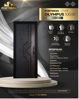 Foto dari produk Pintu Besi/Baja Fortress Olympus single - Hitam