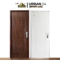 Foto dari produk Pintu Besi/Baja Fortress Urban Single Door Type 04 - 80x210, Urat Kayu
