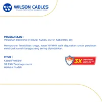 Foto dari produk Kabel Listrik Wilson NYMHY 4x1mm2 50 meter - Putih