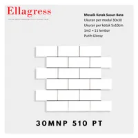 Foto dari produk Keramik Ellagress Cutting Mosaic 30MC 510PT - 30x30cm, Glossy