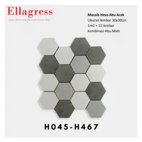 Foto dari produk Keramik Ellagress Cutting Mosaic H045 H467 - 30x30cm, Glossy
