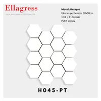 Foto dari produk Keramik Ellagress Cutting Mosaic H045 PT IK - 30x30cm, Glossy