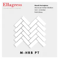Foto dari produk Keramik Ellagress Cutting Mosaic M HRB PT - 30x30cm, Glossy