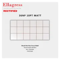 Foto dari produk Keramik Ellagress Precut 36NP 10PT MATT - 10x10cm, 30x60cm, Putih Matt