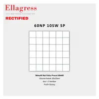Foto dari produk Keramik Ellagress Precut 60NP 10SW SP - 10x10cm, 60x60cm, Putih Glossy