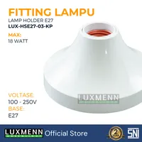 Foto dari produk Lampu & Armatur  Luxmenn LED LUX - HSE27-3AI / Fitting Lampu Plafon Bulat Bohlam E27 