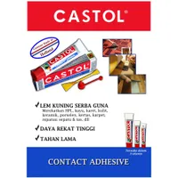 Foto dari produk Lem Kuning Castol Tube Mini 14cc