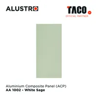 Foto dari produk Panel Alustro ACP AA-1002-White Sage PE 3MM Skin 0.1MM