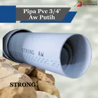 Foto dari produk Pipa PVC Strong Ukuran 3/4" Tipe AW Warna Putih