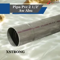 Foto dari produk Pipa PVC Xstrong Ukuran 2 1/2" Tipe AW Warna Abu