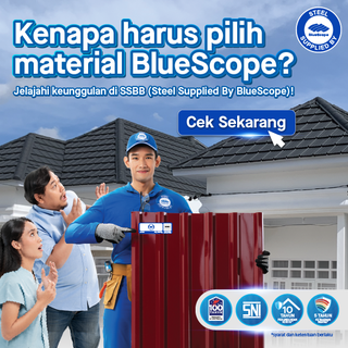 Steel Supplied By BlueScope - Pariwara Slider Banner
