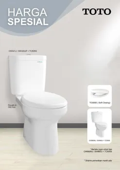 Gambar PROMO Closet Duduk TOTO CW421J / SW420JP + TC505S di Juragan Material