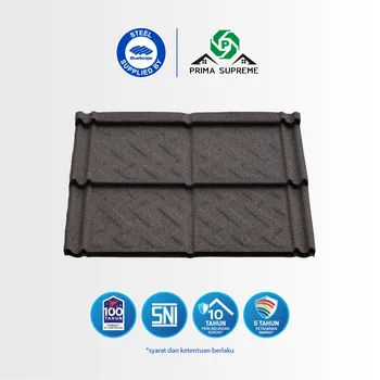 Gambar Atap Metal Prima Supreme Minimalis 2x2 - Hitam di Juragan Material