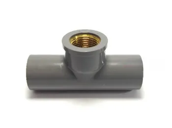 Gambar Aksesoris Pipa Lesso PVC Faucet Tee With Metal Insert 1/2"x3/4" Tipe AW di Juragan Material