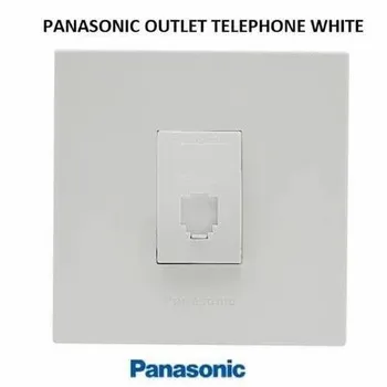 Gambar Outlet Listrik Panasonic Outlet Telephone WEJ 2164 + WESJ 78019 di Juragan Material