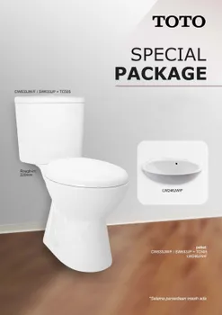 Gambar PROMO Closet Duduk TOTO CW633JW/F / SW633JP + TC505 (LW246JW/F) di Juragan Material
