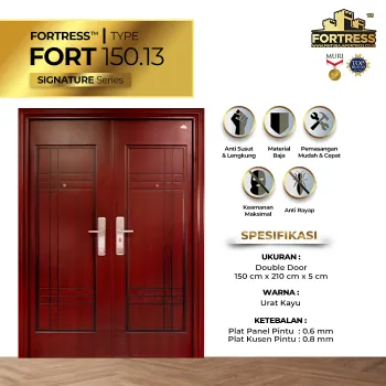 Gambar Pintu Besi/Baja Fortress Double Door Fort 150.13 di Juragan Material