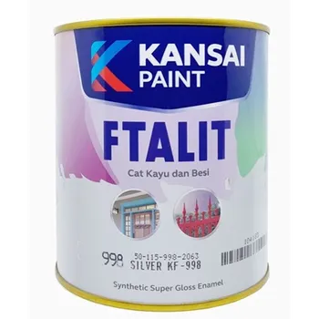 Gambar Cat Besi Kansai Ftalit Gloss 5kg - 115-179 Antique Grey di Juragan Material