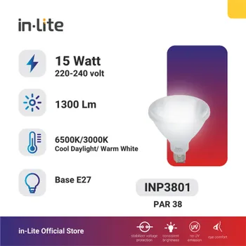 Gambar Lampu & Armatur  In-Lite Par / INP3801 / 15 Watt di Juragan Material