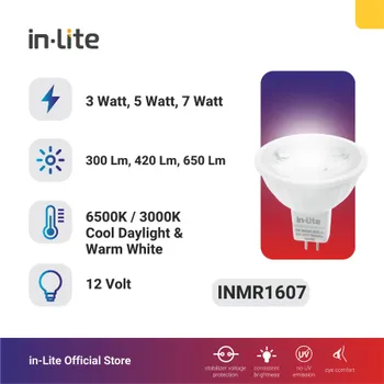 Gambar Lampu & Armatur  In-Lite Spotlight INMR1607 3 Watt - 7 Watt - 7 Watt di Juragan Material