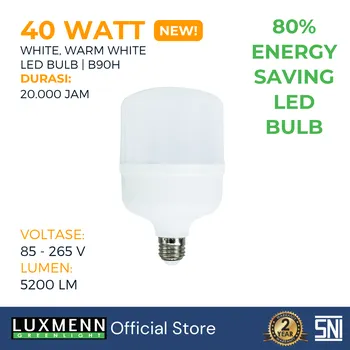 Gambar Lampu & Armatur  Luxmenn LUX-B90H / 40 Watt / Fitting E27 - Tipe Bohlam di Juragan Material