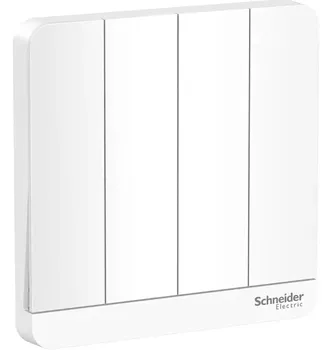 Gambar Aksesoris Listrik Schneider Avataron E8334LILED_WE_G3 (4 Gang 1 Arah) di Juragan Material