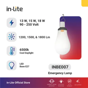 Gambar Lampu & Armatur  In-Lite INBE007 / 15 Watt / Emergency Bulb di Juragan Material