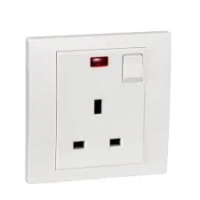 Gambar Outlet Listrik Schneider Stop Kontak AC 3 Kaki With Neon di Juragan Material
