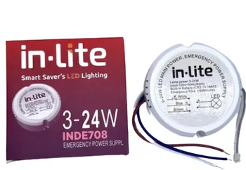 Gambar Lampu & Armatur  In-Lite Power Supply Emergency / INDE708 / 3-24 Watt / Ceiling di Juragan Material