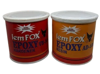 Gambar Lem Epoxy Fox Resin + Hardener 1.5kg Set di Juragan Material