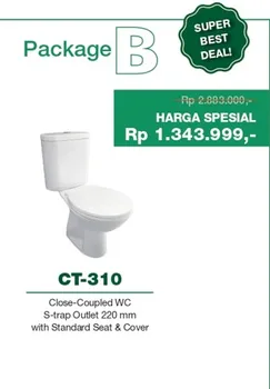 Gambar PROMO Closet Duduk Wasser CT-310 di Juragan Material