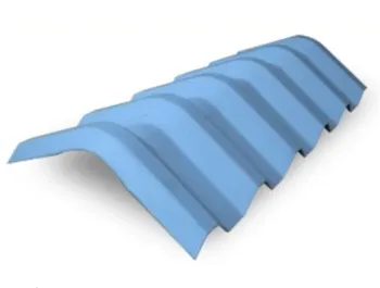Gambar Atap uPVC Rooftuff Topridge / Nok V - Blue Id di Juragan Material