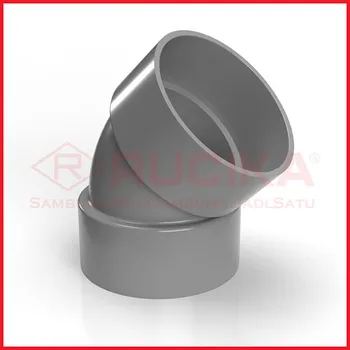 Gambar Aksesoris Pipa Rucika PVC Elbow 45 Derajat 6" Tipe D di Juragan Material